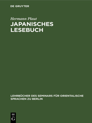 cover image of Japanisches Lesebuch